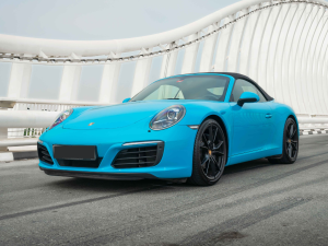 Blue Carrera 911 Cabrio 2018